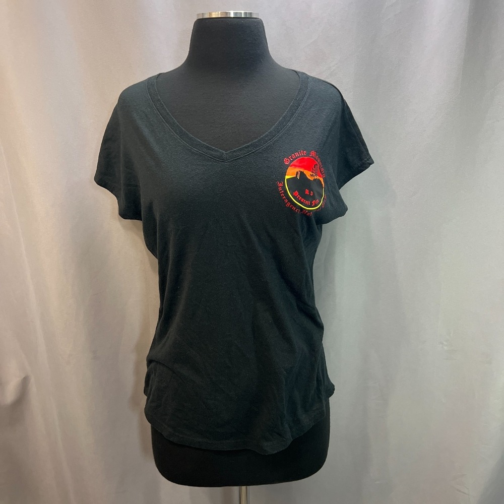 Anvil T Shirt Womens L Black Tri Blend Granite Mountain Hotshots Crew Graphics